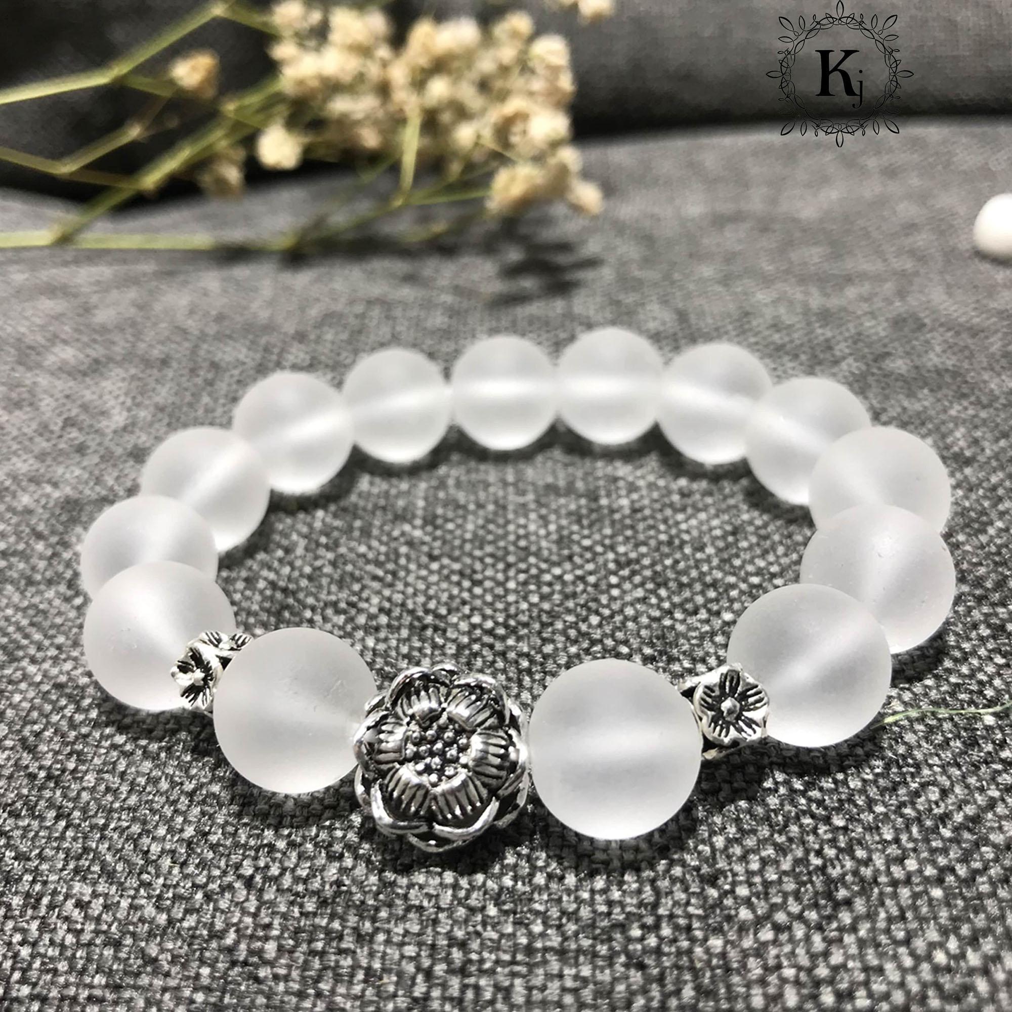 Vòng Tay Phong Thủy Thạch Anh Trắng (V0125)