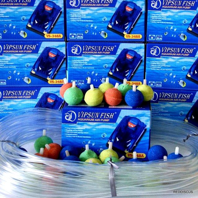 Combo 2 mét dây oxy cho bể cá + 4 cục sủi oxy chất lượng