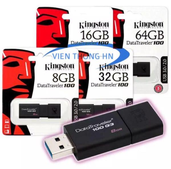 USB 3.0 8GB 16GB 32GB 64GB Kingston DT100 G3 - CAM KẾT BH 1 ĐỔI 1 5 NĂM