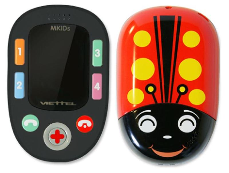 Combo điện thoại định vị trẻ em Mkids màu đỏ + Thẻ nhớ 8GB