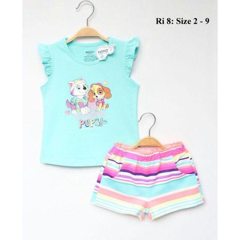 Nơi bán Bộ thun yoyo bé gái hình chó cứu hộ 9-21kg