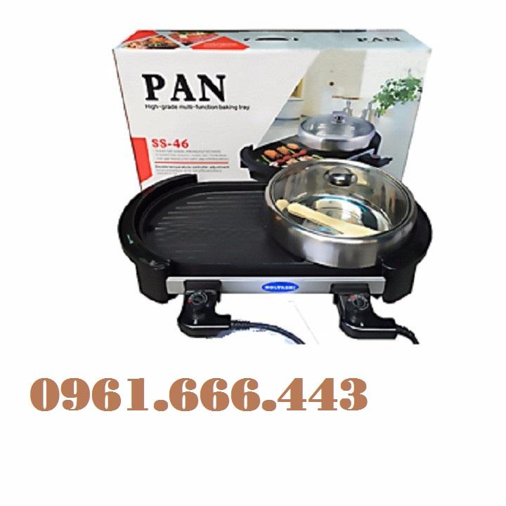 Bảng giá Bếp lẩu nướng điện không khói HoLtashi Pan SS46 Nhật ( kèm nồi) Điện máy Pico