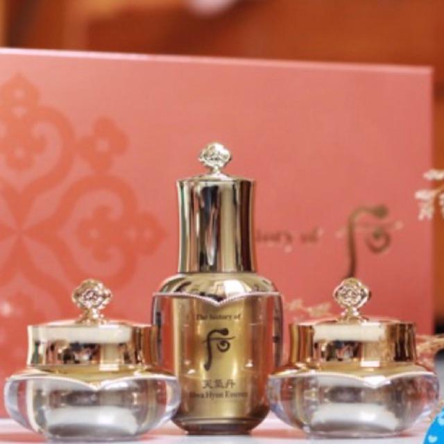 Combo TÁCH SÉT Gồm Kem dưỡng mặt - Tinh dầu làm sáng da - Kem dưỡng mắt hàng vỡ tem do vận chuyển