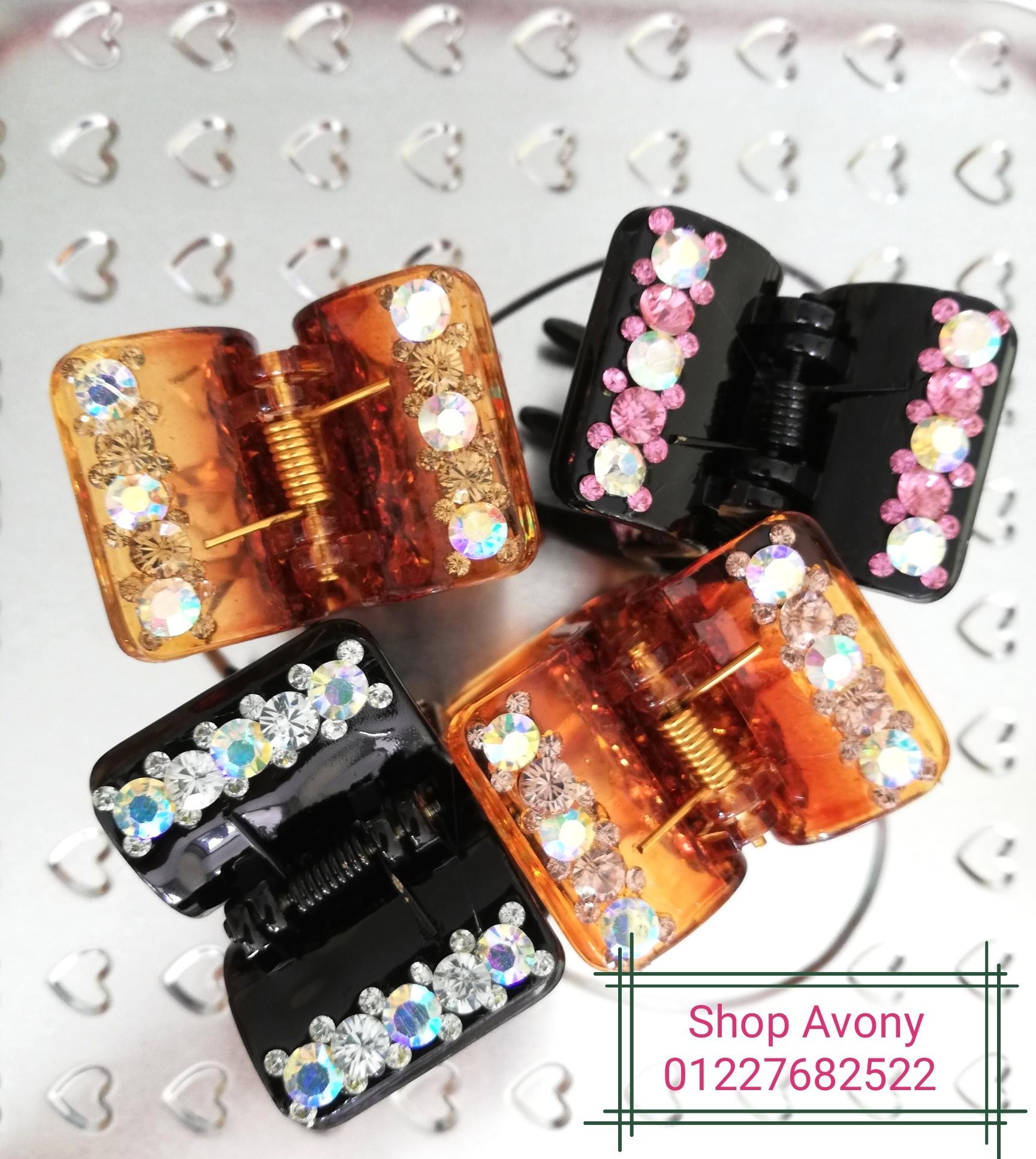 [HCM]Kẹp tóc càng cua 5 răng đính xoàn