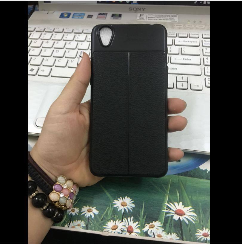 Ốp lưng dẻo giả da hiệu Auto Focus cho Oppo F1 Plus