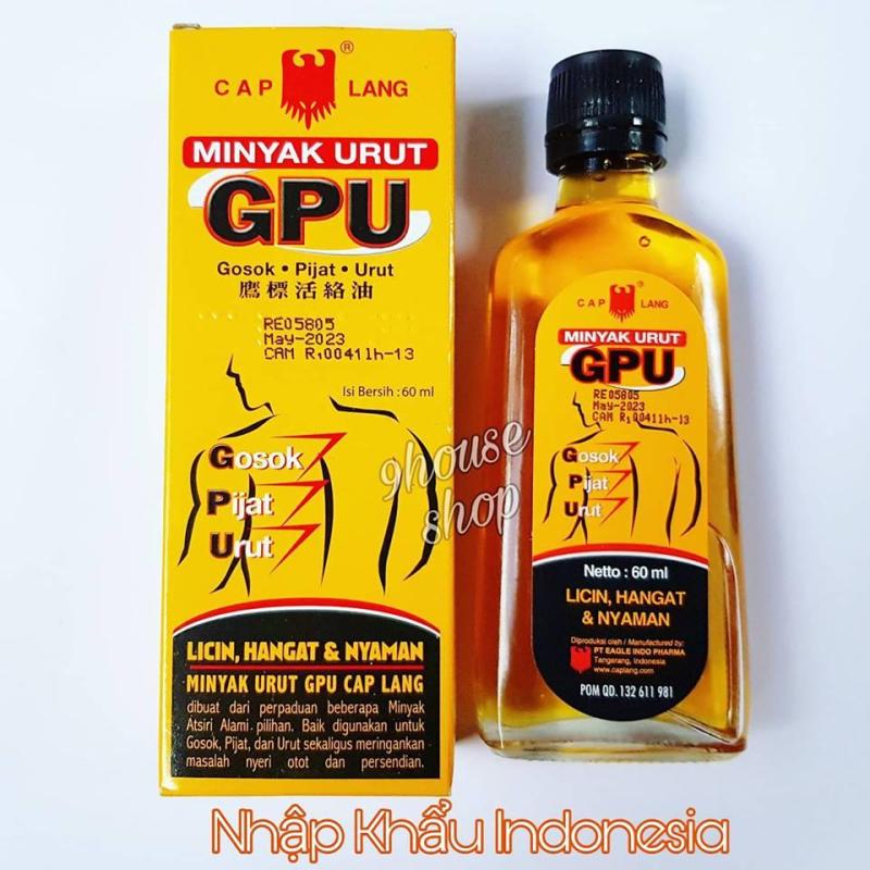 Dầu gừng xoa bóp GPU Liniment Oil 60ml (Hàng Nhập Khẩu Indonesia) nhập khẩu