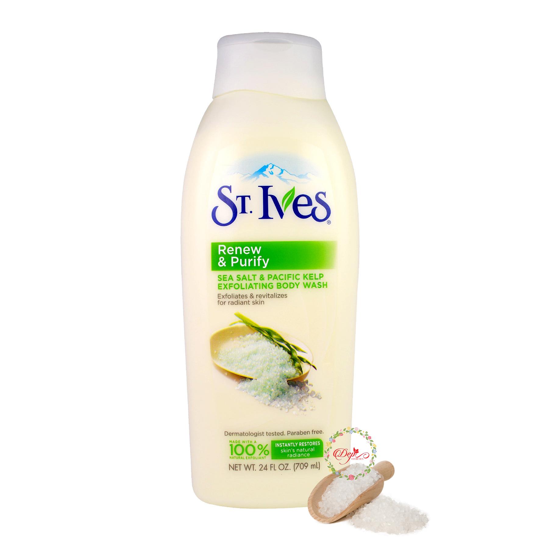 Sữa tắm stives renew purify muối biển 709ml