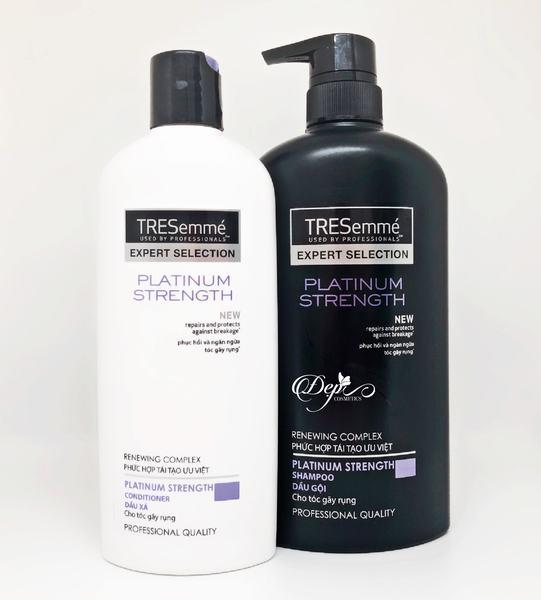 Combo bộ dầu gội dầu xã tresemme platinum strength cho tóc gãy rụng 631ml + 347ml