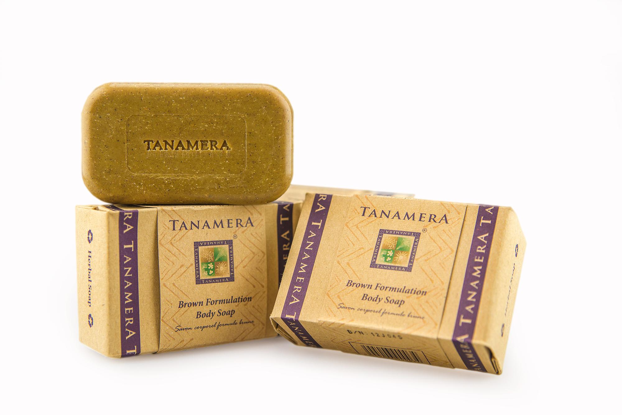 Xà bông tắm nghệ tanamera brown formulation body soap 125g