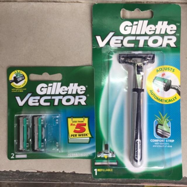 Bộ dao cạo râu+lưỡi dao Gillette Vector