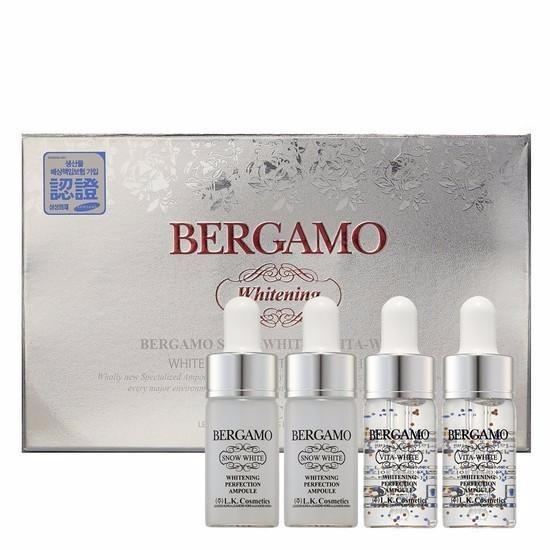 Set 4 chai Siêu tinh chất dưỡng trắng da BERGAMO Snow White & Viva White Whitening Perfection Ampoule Set 13ml x4