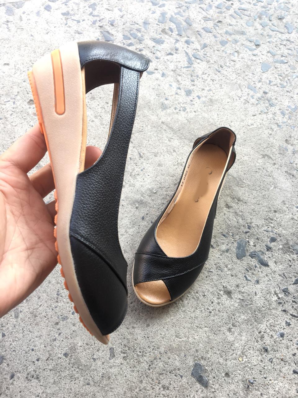 Sandal đế xuồng 3 phân quai chéo