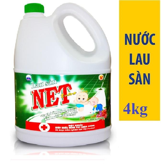 Nước lau sàn NET Extra Diệt khuẩn can 4kg Gia Phát Trade