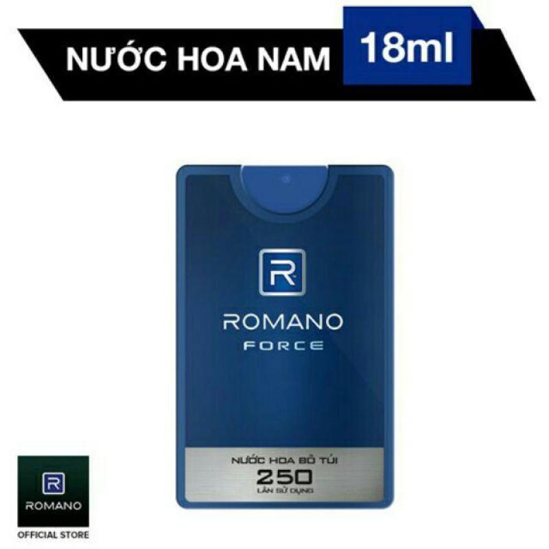 Romano - Nước Hoa Bỏ Túi Force 18ml - 250 lần xịt