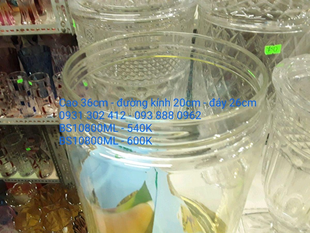 Bình sâm thủy tinh 10.8L Phú Hòa Việt Nam công nghệ Hàn Quốc
