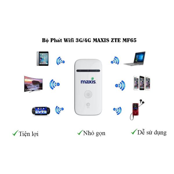 Bảng giá Bộ phát wifi không dây từ sim 3G/4G ZTE MF65 Phong Vũ