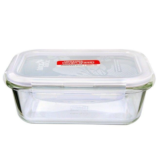 Hộp thủy tinh chữ nhật lock&lock llg428 630ml