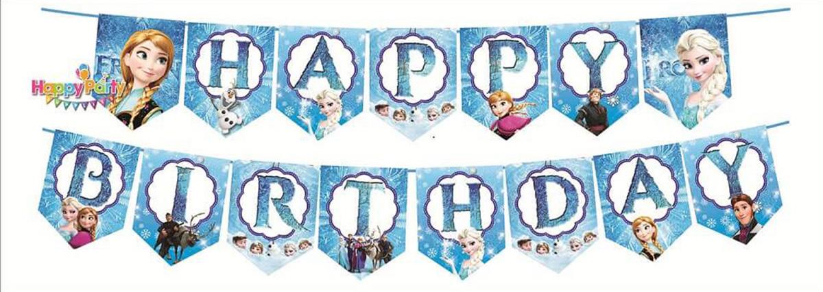 Dây happy birthday chủ đề elsa