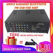 Ampli karaoke gia đình Amply bluetooth nghe nhạc AVECTOR 7777 dành cho dàn
