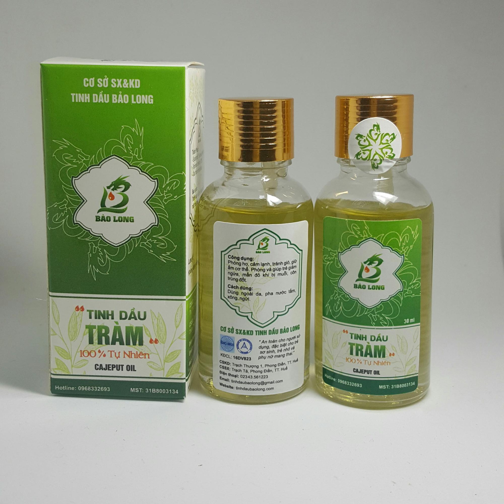 Tinh dầu tràm bảo long - nguyên chất & tự nhiên 100% - 02 chai 30ml -- miễn phí vận chuyển
