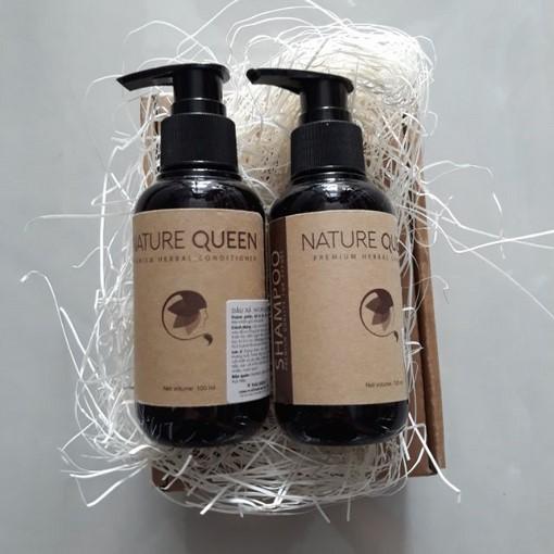 Bộ đôi sản phẩm dầu gội - xả nature queen 100ml