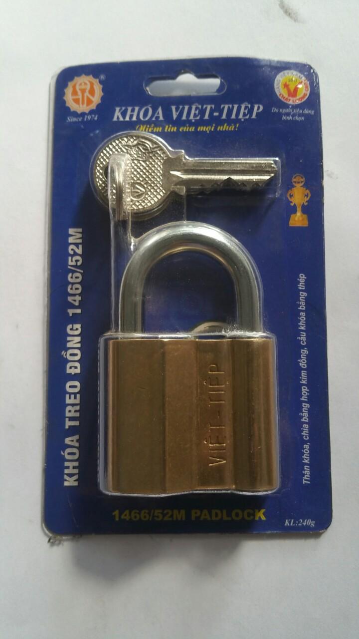 Ổ khóa treo đồng 5p việt tiệp 1466/52m