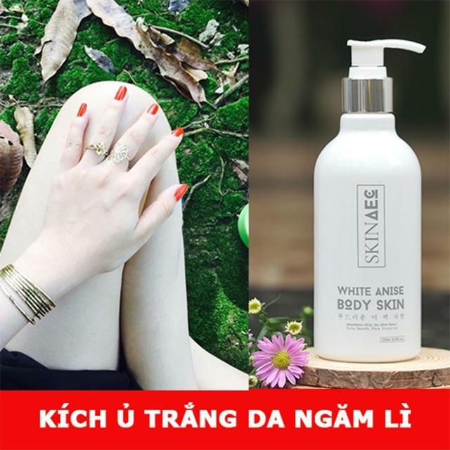 SỮA TẮM Ủ TRẮNG THAN HOẠT TÍNH SKIN AEC 200ml
