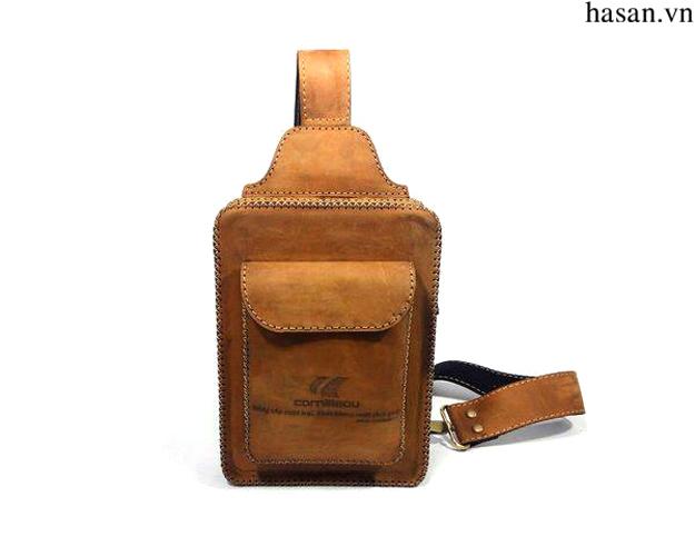 Túi da đeo chéo nam da bò handmade cao cấp