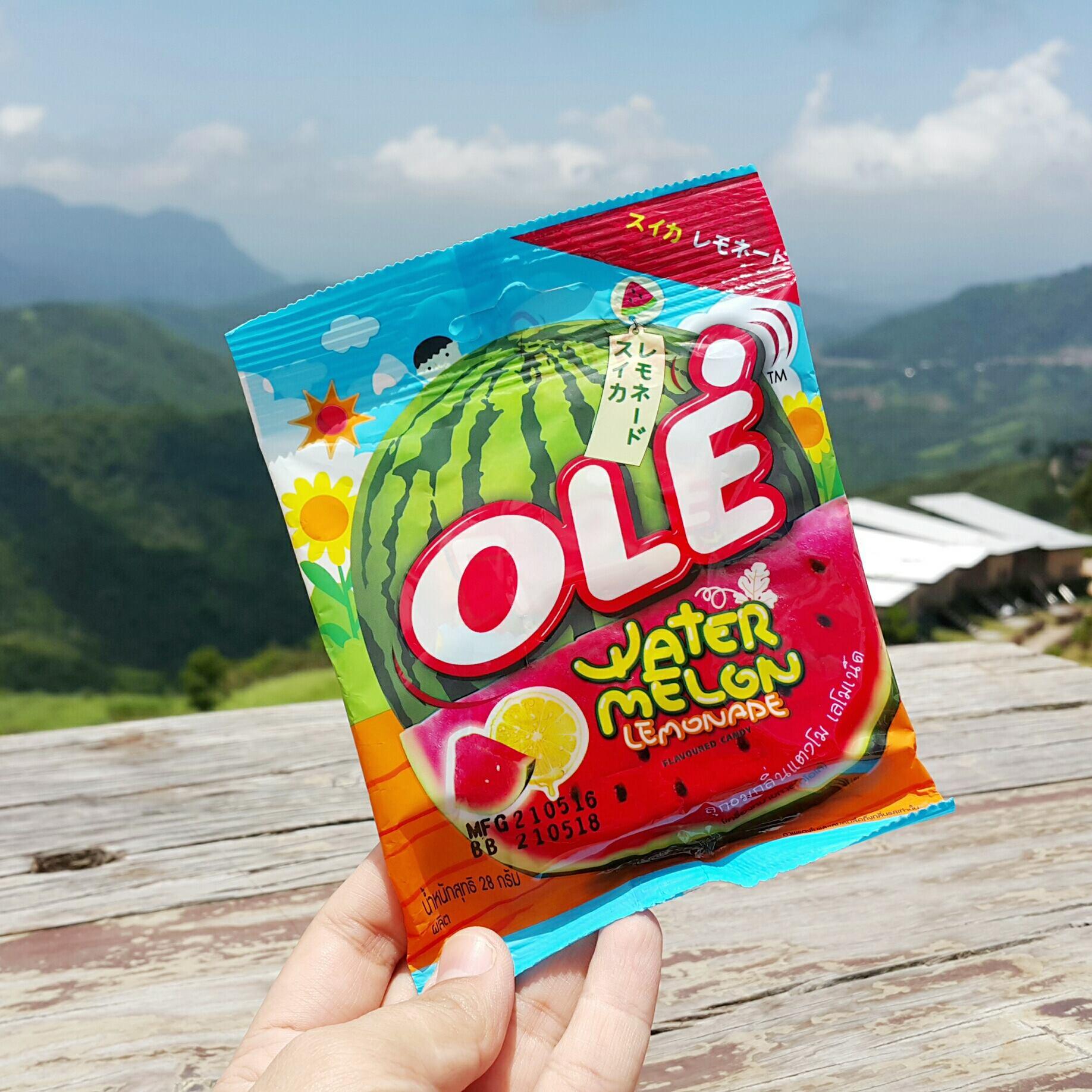Kẹo chua chanh dưa hấu olé thái lan bịch 100 viên