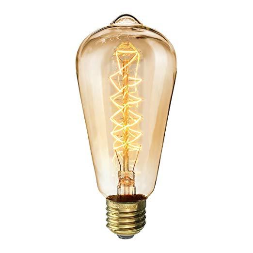 [HCM]Bóng đèn Edison Vintage Bulb 40W Tim xoắn E27 220V