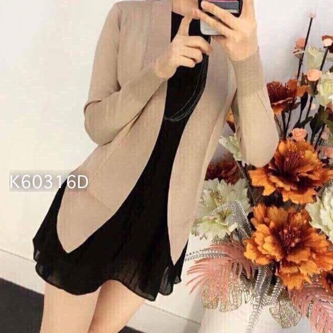 Áo khoác len vạc chéo cao cấp