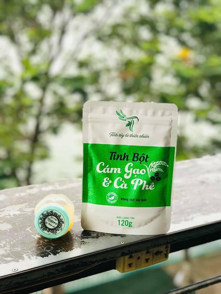 Tắm trắng với cám gạo cà phê và mỡ trăn nguyên chất