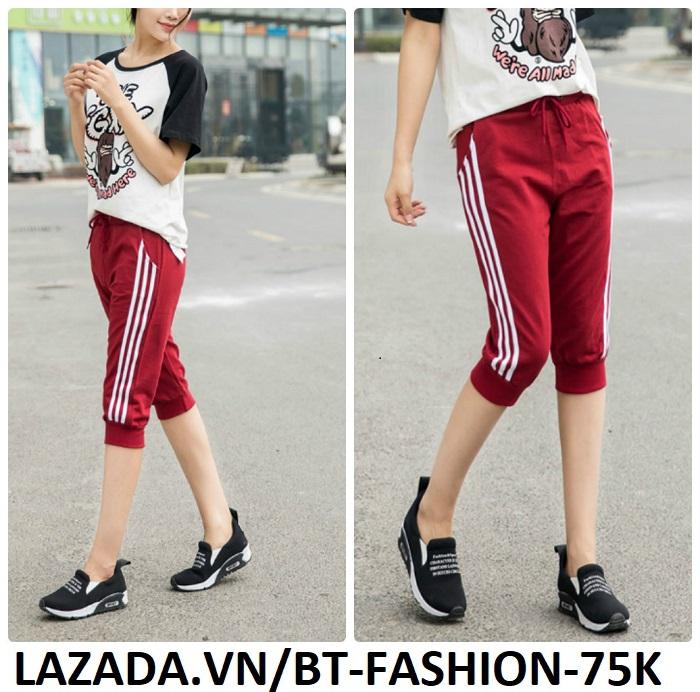 Quần thun thể thao nữ jogger thời trang - bt fashion