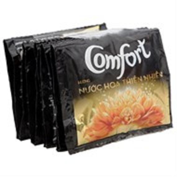 Combo 5 dây Nước xả vải Comfort hương Nước hoa thiên nhiên Sophia gói 21ml vàng