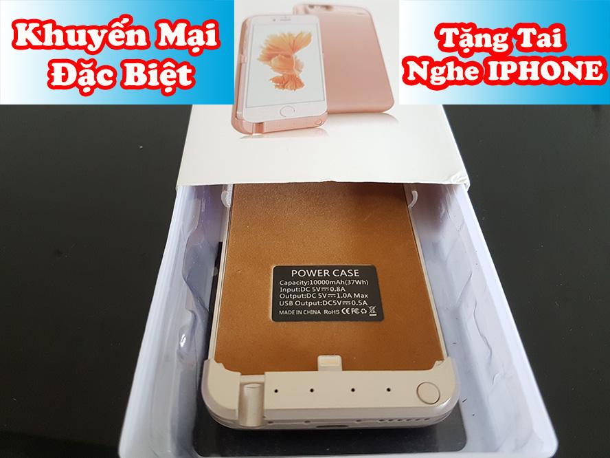 Ốp lưng kiêm sạc dự phòng iphone 6 plus, 6s plus dung lượng 10.000 mah