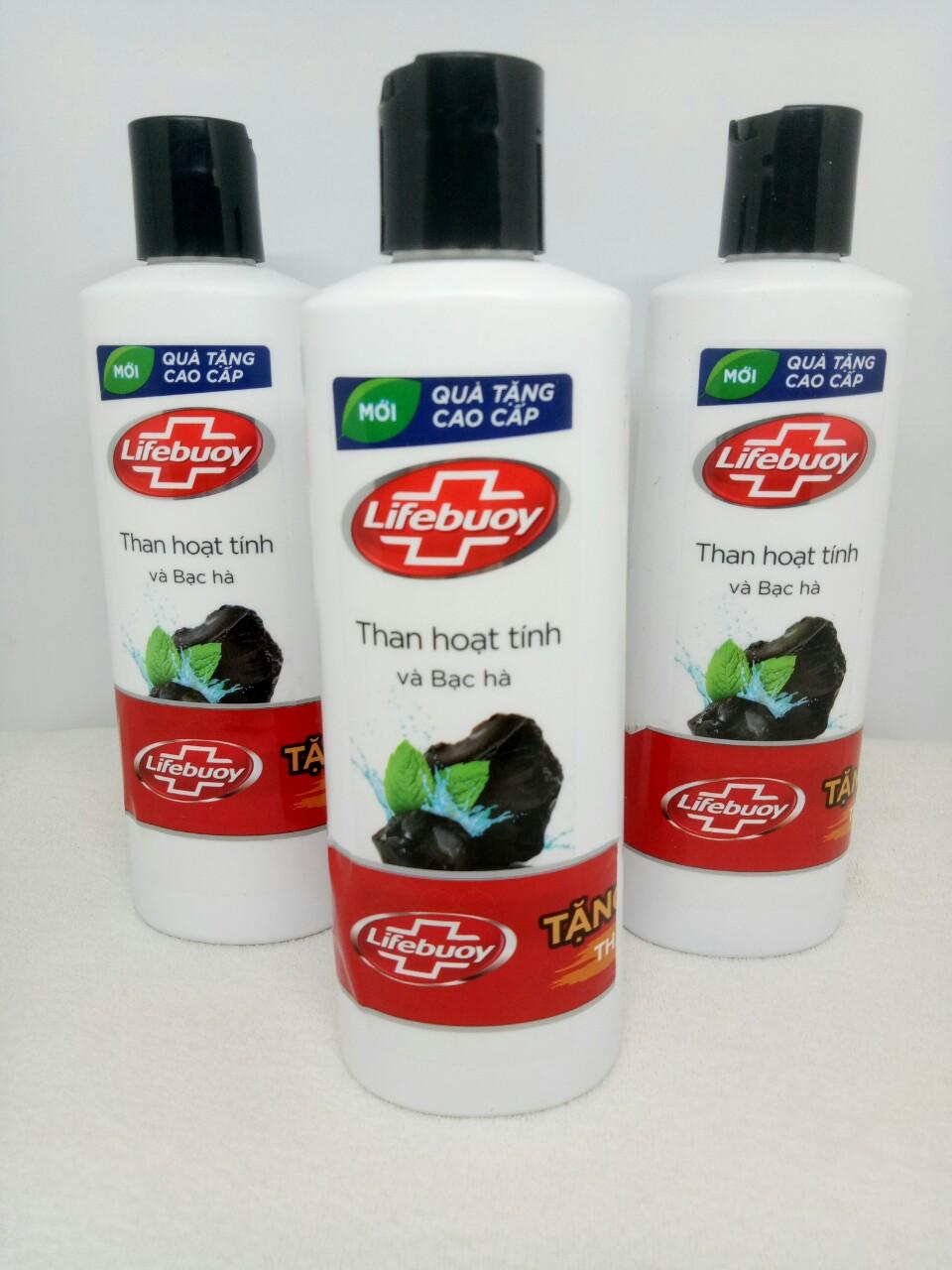 [HCM]Combo 3 Chai Sữa Tắm Dexto Lifebuoy Than Hoạt Tính và Bạc Hà (200g/chai) + TẶNG 2 MÓN : tuýt kem đánh răng + túi đựng mỹ phẩm