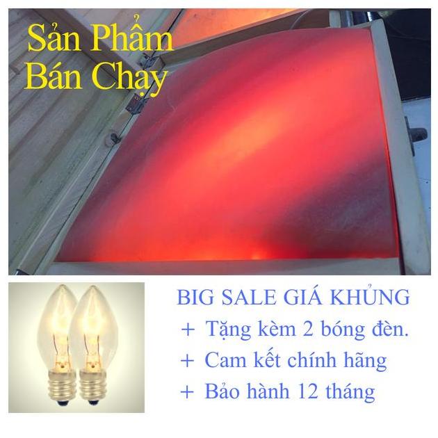 Đá muối himalaya mặt thẳng.