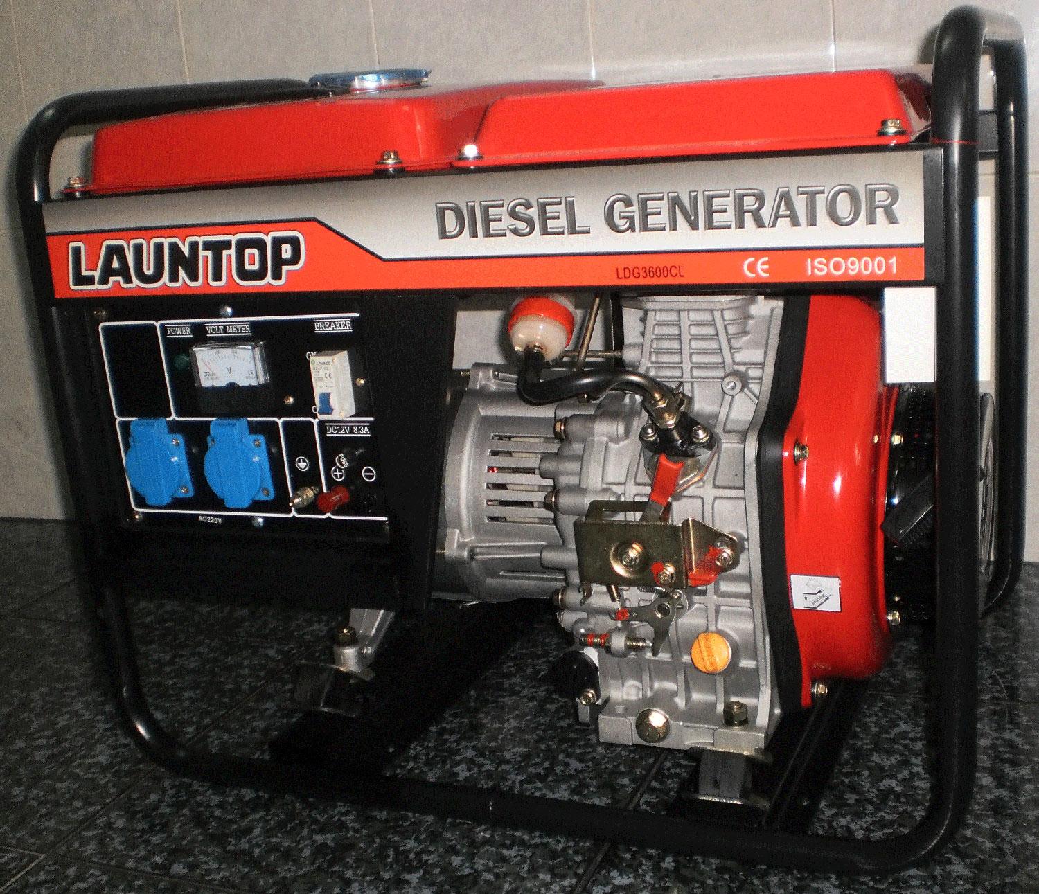 Máy phát điện dây đồng 100% , chạy dầu ldg3600cl 3.3 kw giật nổ