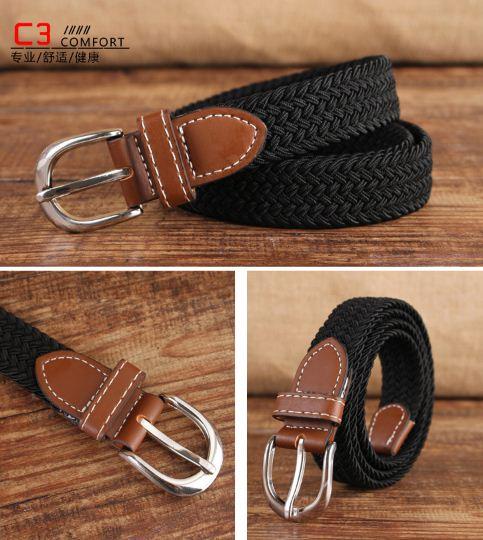 Dây nịt vải đan tết bím trẻ em và nữ giới thắt lưng vải co dãn cho em bé bản nhỏ 2.5cm