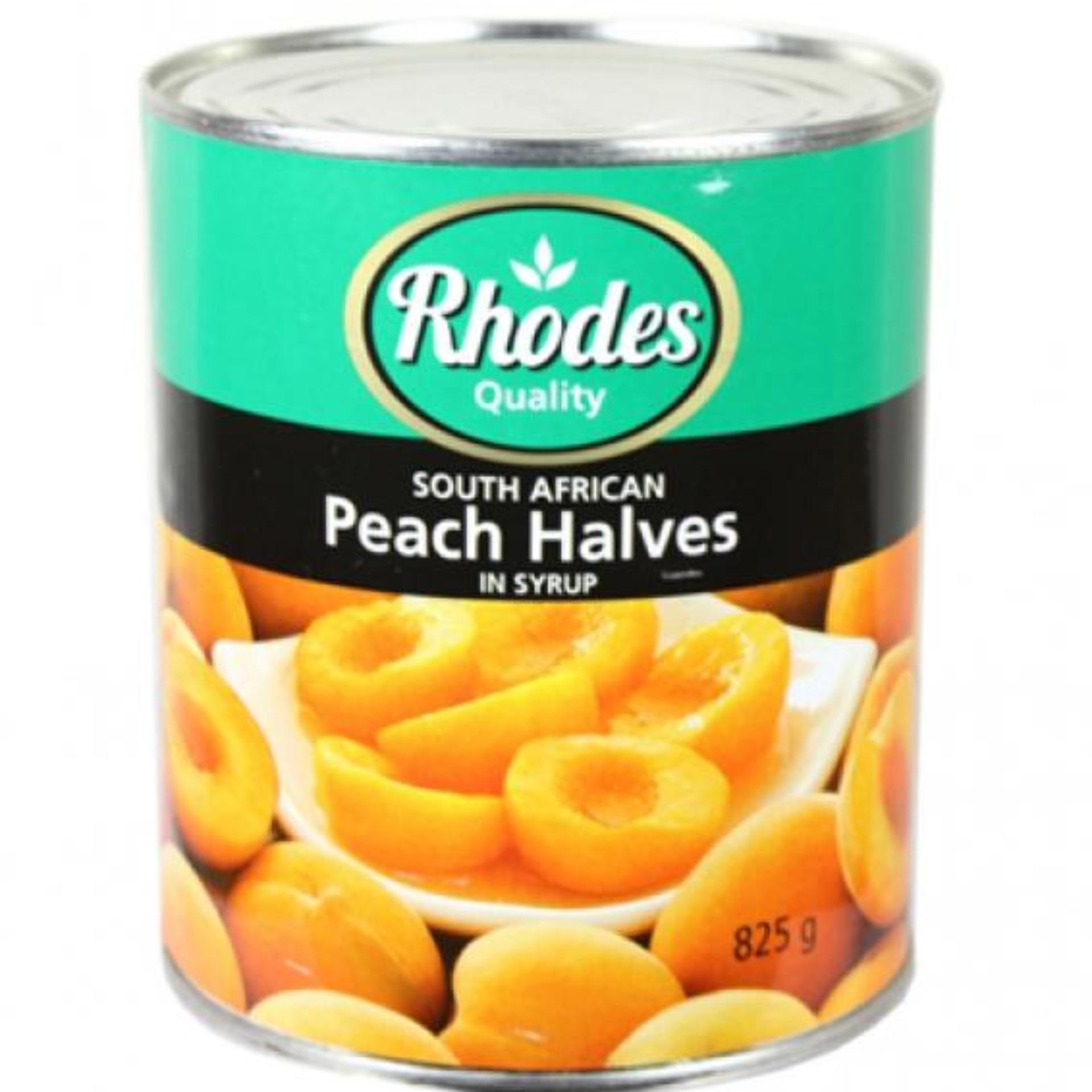 Combo 2 hộp đào ngâm rhodes 825g