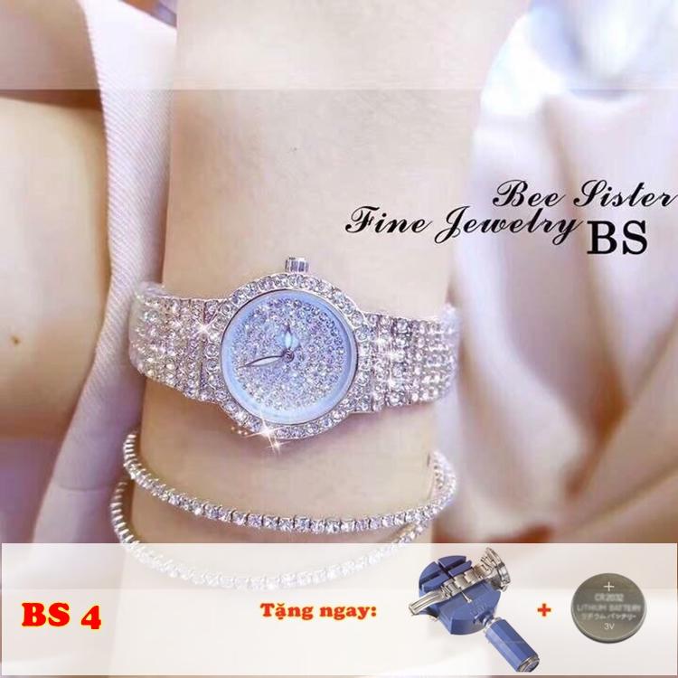 Đồng hồ nữ bee sister bs đính đá thời trang bs3-4