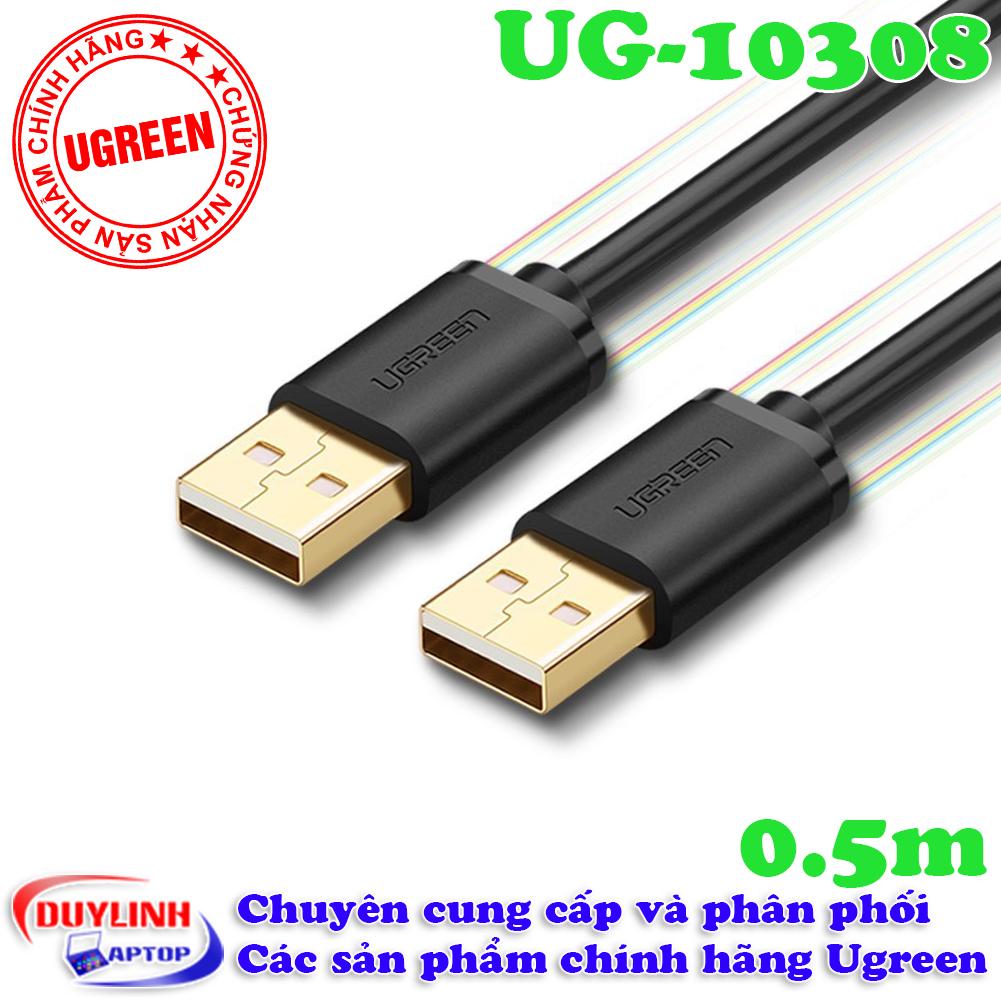 Dây  USB 2.0 hai đầu đực dài 0,5m Ugreen 10308