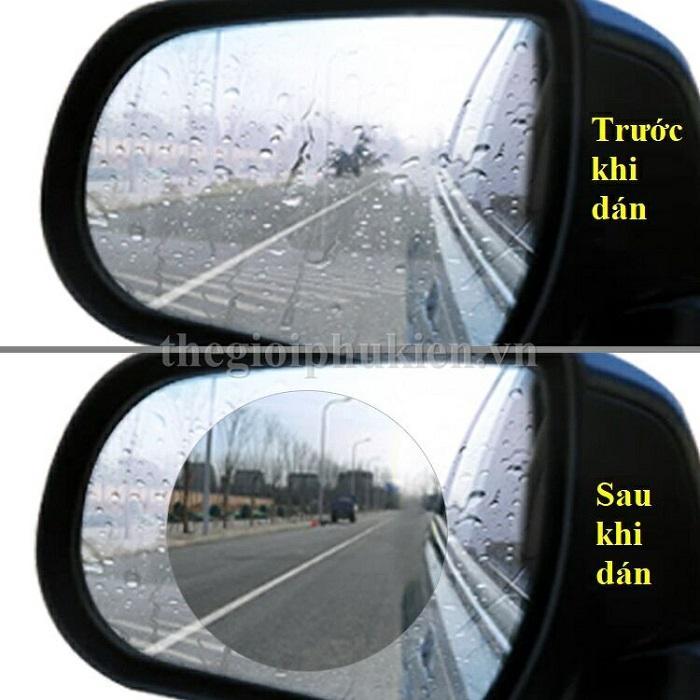 Miếng dán chống nước ,chống chói gương chiếu hậu ô tô