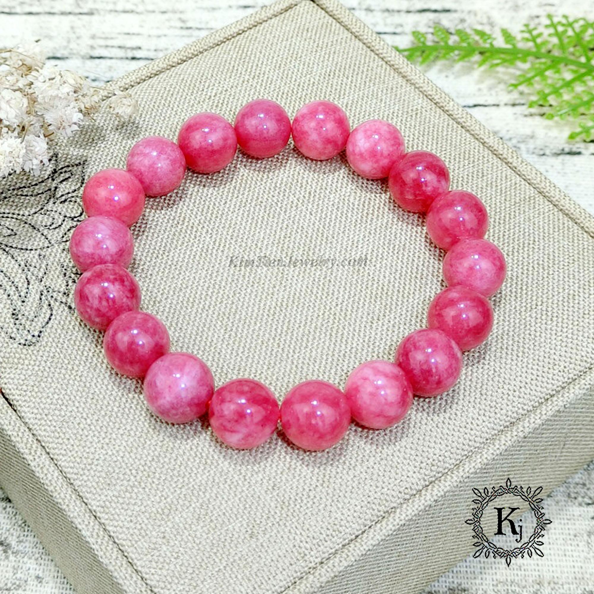 Vòng Tay Phong Thủy Hồng Ngọc Ấn Đô - Hợp Mệnh Hỏa , Thổ -  Sang Trọng - Tinh Tế