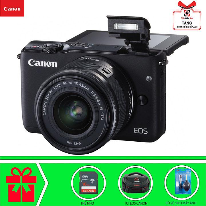 [HCM][Trả góp 0%]Canon EOS M10 với Lens Kit EF-M 15-45m (Đen) Chính hãng Canon Lê Bảo Minh