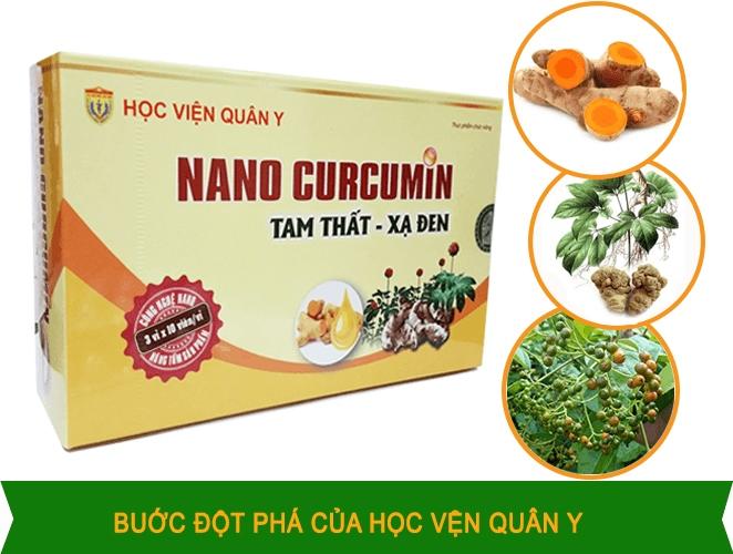 Nano curcumin - tam thất - xạ đen