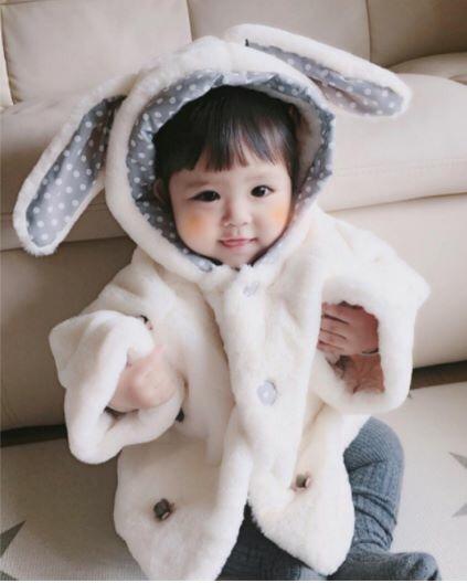 ÁO KHOÁC LÔNG TAI THỎ DÀI CHO BÉ 4-16KG ( ẢNH THẬT CUỐI)