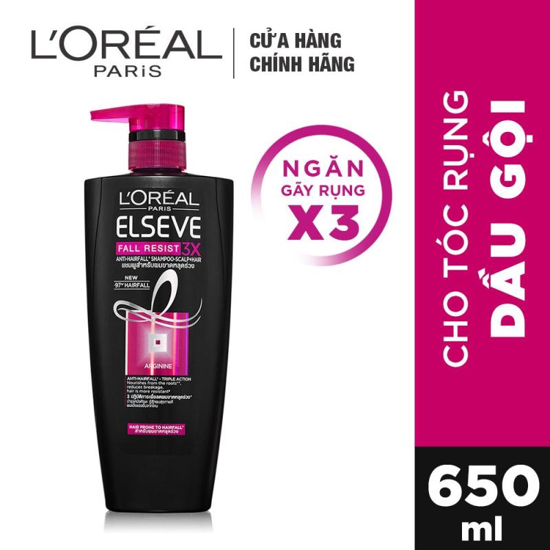 Dầu gội ngăn rụng tóc Loreal Paris Elseve Fall Resist 3X 650ml