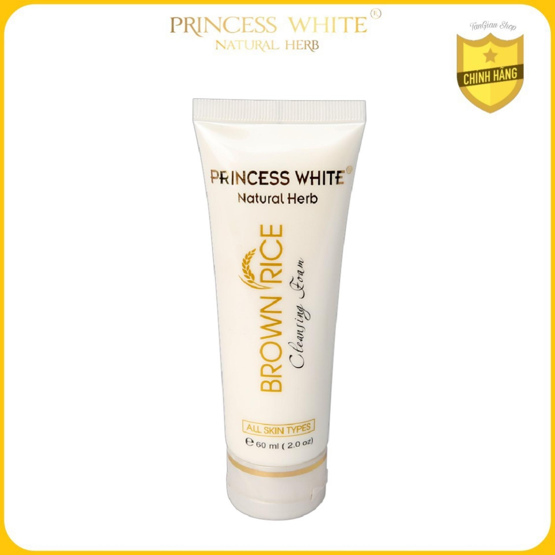 SỮA RỬA MẶT TRẮNG DA , SẠCH NHỜN BROWN RICE PRINCESS WHITE/60ML