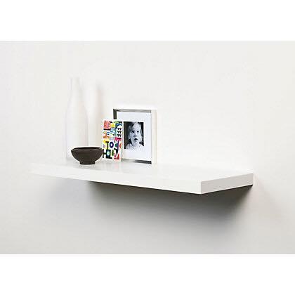 [HCM]Kệ treo tường 1 thanh gỗ hộp dài 60cm sâu 24cm dày 35cm khung thép phía trong chắc chắn thẩm mỹ (Trắng) chịu lực tới 20kg